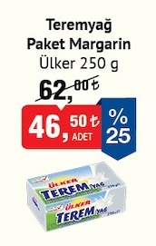 Ülker Tereyağ Paket Margarin 250G