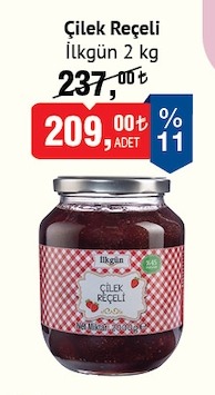 İlkgün Çilek Reçeli 2Kg