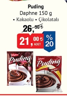 Daphne Puding Kakaolu Çikolatalı 150G