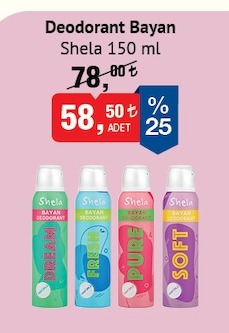 Deodorant Bayan Shela 150Ml