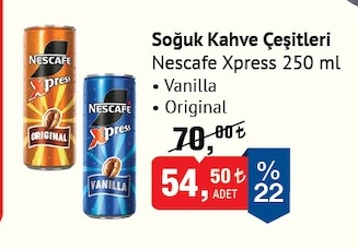 Soğuk Kahve Çeşitleri Nescafe Xpress 250Ml