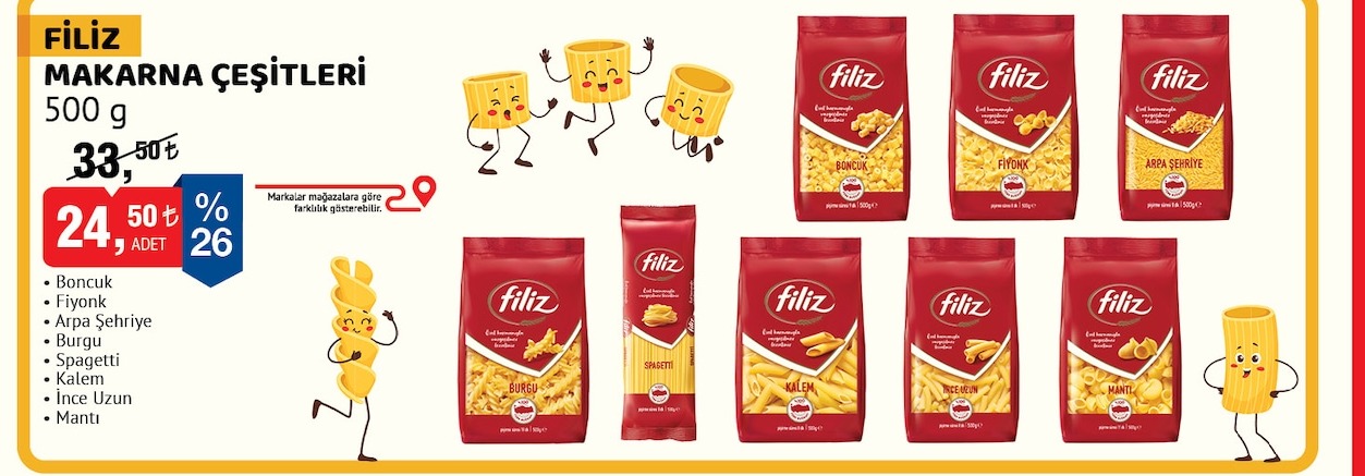 Filiz Makarna Çeşitleri 500G