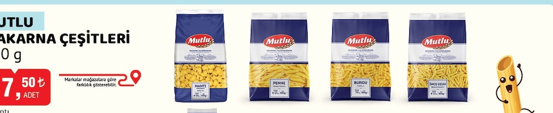 Mutlu Makarna Çeşitleri 500G