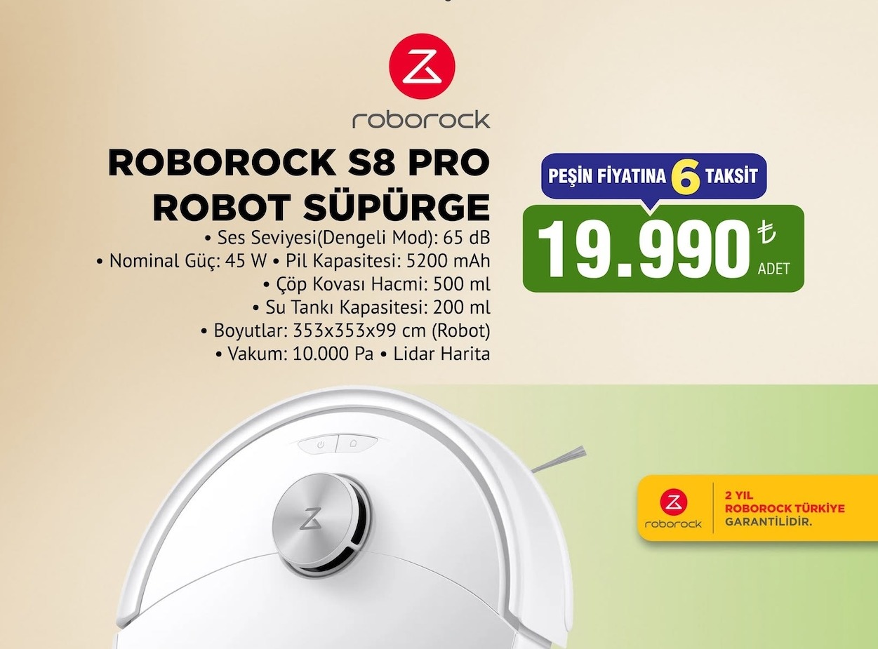 Roborock S8 Pro Robot Süpürge
