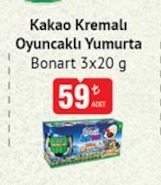 Kakao Kremali Oyuncakli Yumurta Bonart 3X20G