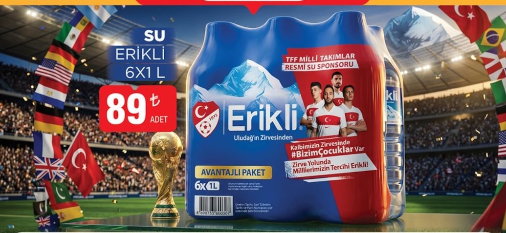Su Erikli 6X1 L