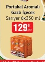Portakal Aromalı Gazlı İçecek Sarıyer 6X330 Ml