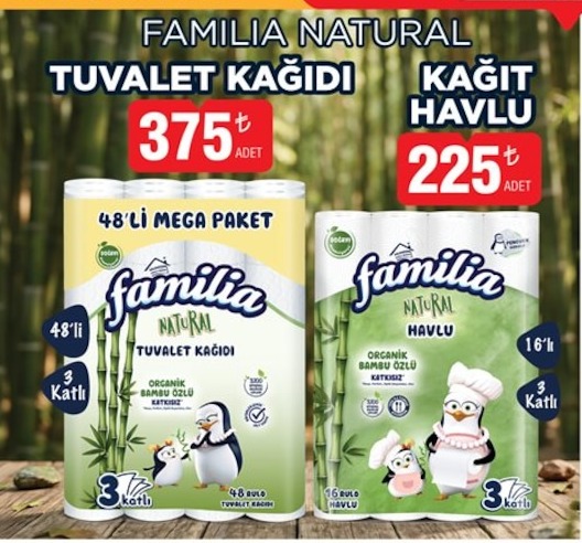 Familia Natural Tuvalet Kagit 48'Li Mega Paket