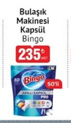 Bingo Bulasik Makinesi Kapsül 50'Li