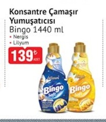 Bingo Konsantre Camasir Yumusaticisi 1440 Ml