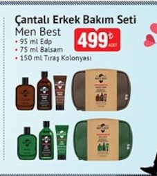 Erkek Bakım Seti Men Best 95Ml Edp 75Ml Balsam 150Ml Tıraş Kolonyası