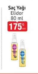 Saç Yağı Elidor 80 Ml