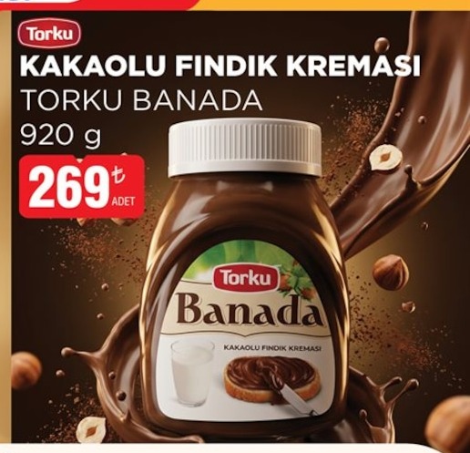 Torku Kakaolu Findik Kremasi Banada 920G