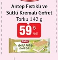 Antep Fistıklı Ve Sütlü Kremalı Gofret Torku 142G