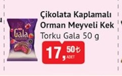 Torku Gala Çikolata Kaplamalı Orman Meyveli Kek 50G