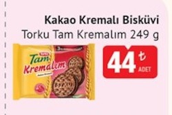 Torku Tam Kremalim Kakao Kremali Biskuvi 249 G