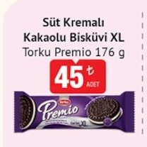 Torku Premio Süt Kremali Kakaolu Bisküvi Xl 176G