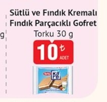 Torku Findik Parçacikli Gofret Torku 30G