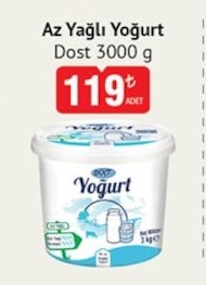 Az Yağlı Yoğurt Dost 3000 G