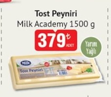 Milk Academy Tost Peyniri 1500 G