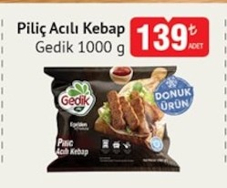 Gedik Piliç Açılı Kebap 1000 G