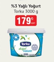 %3 Yağlı Yoğurt Torku 3000G