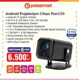 Polosmart Psm150 Android Projeksiyon Cihazi