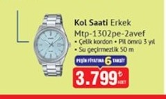 Kol Saati Erkek Mtp-1302Pe-2Avef
