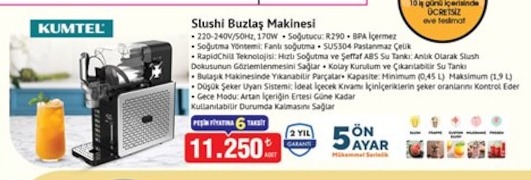 Kumtel Slushi Buzlaş Makinesi