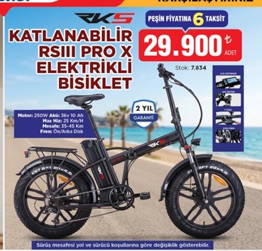 Rk5 Katlanabilir Rsiii Pro X Elektrikli Bisiklet