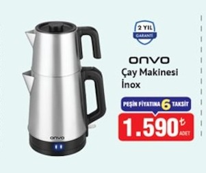 Onvo Çay Makinesi Inox
