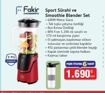 Fakir Sport Sürahi Ve Smoothie Blender Set