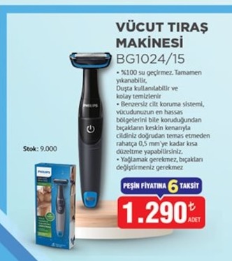 Philips Bg1024/15 Vücut Tıraş Makinesi