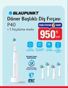 Blaupunkt P40 Döner Başlıklı Diş Fırçası