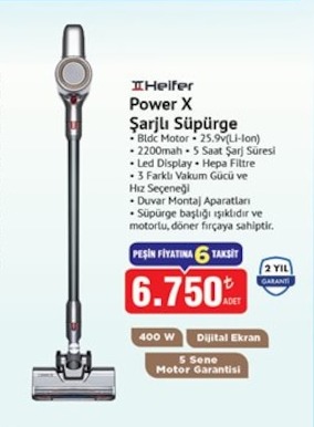 Heifer Power X Şarjlı Süpürge