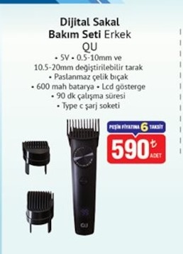 Dijital Sakal Bakım Seti Erkek Qu