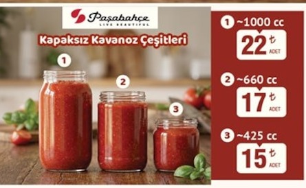 Paşabahçe Kapaksız Kavanoz ~1000 Cc
