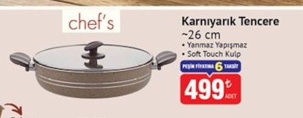 Chef'S Karnıyarık Tencere 26Cm