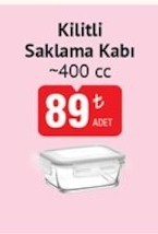 Kilitli Saklama Kabı 400Cc