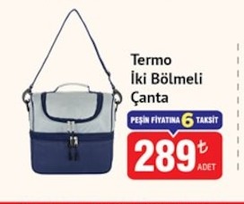 Termo İki Bölmeli Çanta Adet