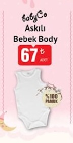 Babyco Askılı Bebek Body