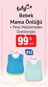 Baby&Co Bebek Mama Önlüğü 2 Adet