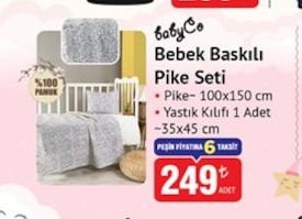 Babyco Bebek Baskılı Pike Seti 1 Set