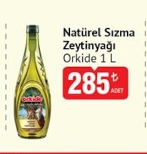 Naturel Sızma Zeytinyağı Orkide 1L