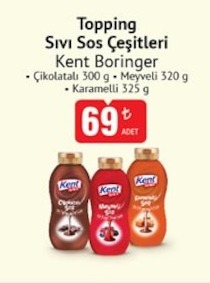 Kent Boringer Sıvı Sos Çeşitleri