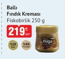 Ballı Fındık Kreması Fisko Birlik 250 G