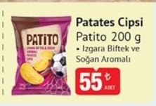 Patates Cipsi Patito Izgara Biftek Ve Soğan Aromalı 200 G