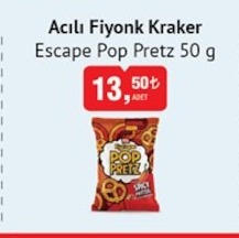 Acılı Fiyonk Kraker Escape Pop Pretz 50G