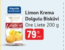 Ore Lieti Limon Krema Dolgulu Bisküvi 200G