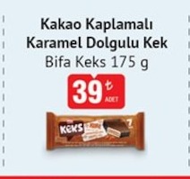 Bifa Keks Kakao Kaplamalı Karamel Dolgulu Kek 175G